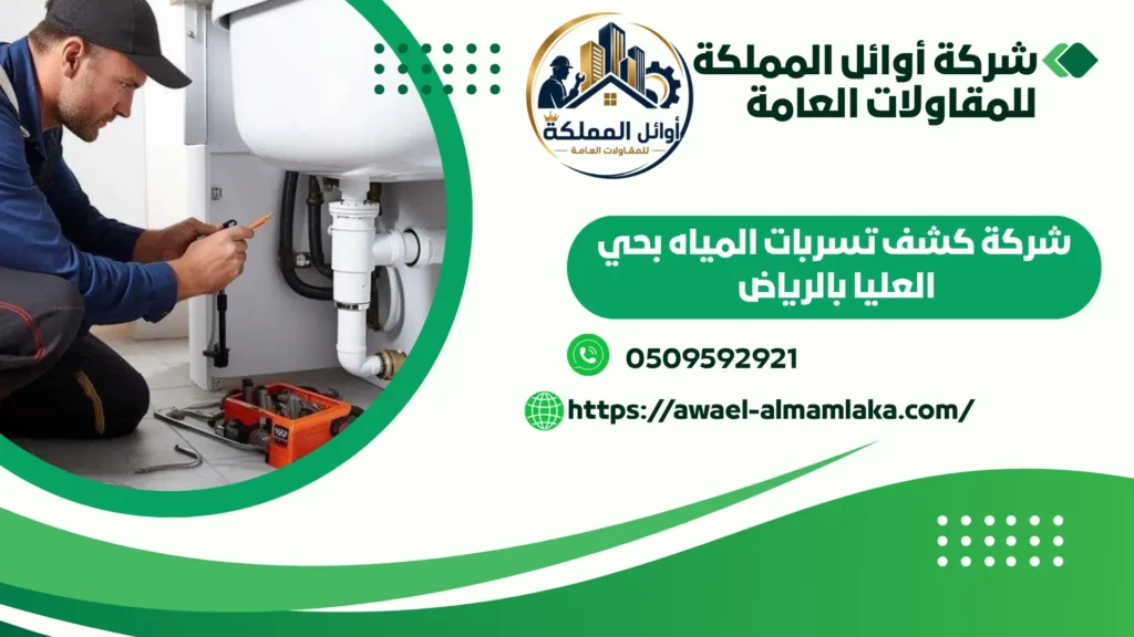 اضمن شركة كشف تسربات المياه بحي العليا بالرياض